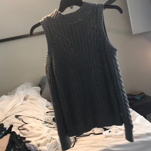 Cold shoulder sweater